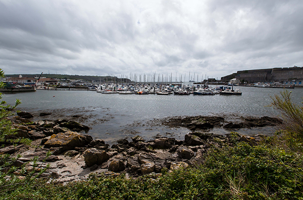 Photograph of a coastal scene in Plymouth