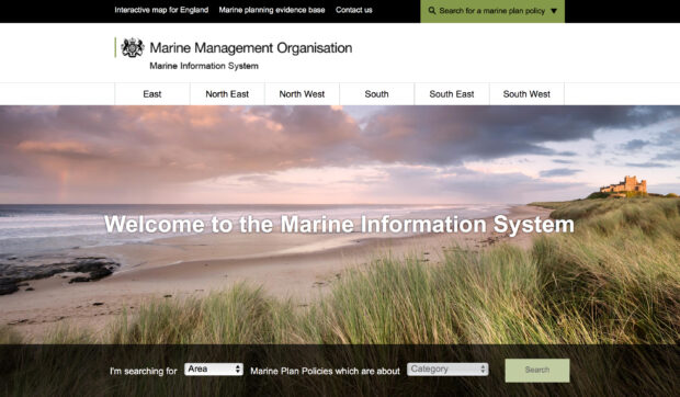 Marine Information System website