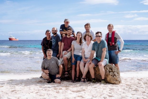 Group of people on a beach