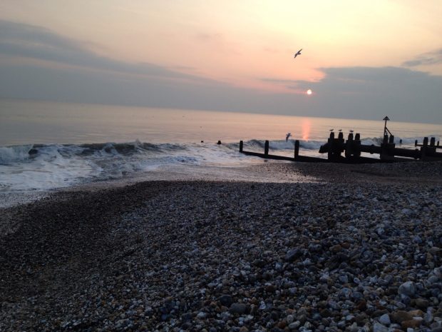 coast at dusk