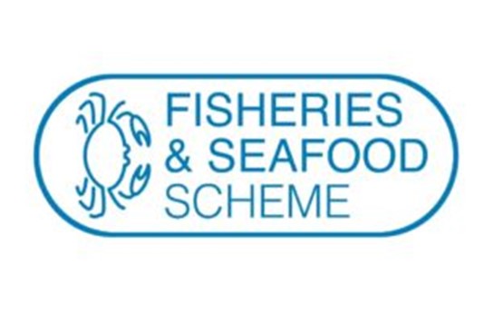 FaSS logo - outline of a crab with the the words Fisheries and Seafood Scheme